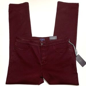 NYDJ Plumberry Cotton Skinny Leggings Size 14